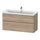 Duravit Waschtischunterschrank D-Neo 118,4x45,2x62,5cm, 2 A, wd, ES geb/Ei ma-1