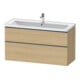 Duravit Waschtischunterschrank D-Neo 118,4x45,2x62,5cm, 2 A, wd, ES geb/Ei N-1