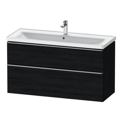Duravit Waschtischunterschrank D-Neo 118,4x45,2x62,5cm, 2 A, wd, ES geb/Ei sw