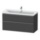 Duravit Waschtischunterschrank D-Neo 118,4x45,2x62,5cm, 2 A, wd, ES geb/Gra m-1