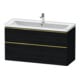 Duravit Waschtischunterschrank D-Neo 118,4x45,2x62,5cm, 2 A, wd, g pol/Ei sw-1