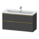 Duravit Waschtischunterschrank D-Neo 118,4x45,2x62,5cm, 2 A, wd, g pol/gra ma-1