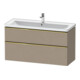 Duravit Waschtischunterschrank D-Neo 118,4x45,2x62,5cm, 2 A, wd, g pol/Leinen-1