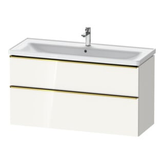 Duravit Waschtischunterschrank D-Neo 118,4x45,2x62,5cm, 2 A, wd, g pol/w hgl