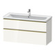 Duravit Waschtischunterschrank D-Neo 118,4x45,2x62,5cm, 2 A, wd, g pol/w hgl-1