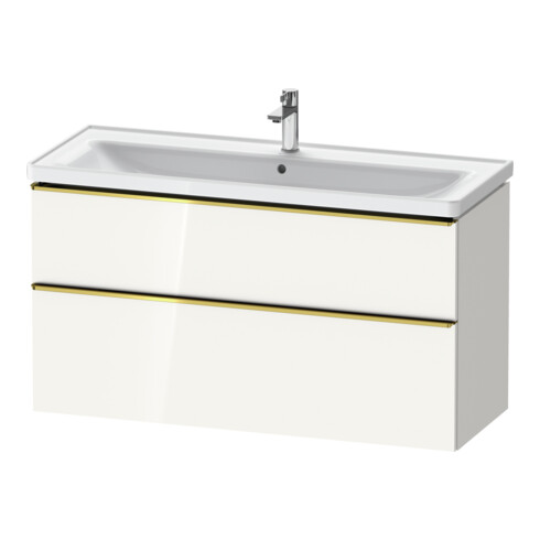 Duravit Waschtischunterschrank D-Neo 118,4x45,2x62,5cm, 2 A, wd, g pol/w hgl