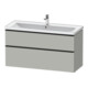 Duravit Waschtischunterschrank D-Neo 118,4x45,2x62,5cm, 2 A, wd, sw/gr ma-1