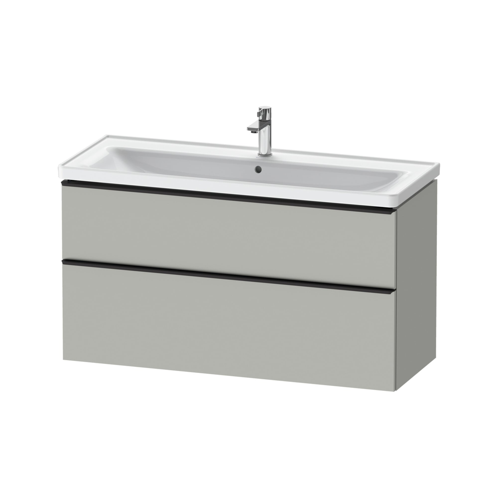Duravit Waschtischunterschrank D-Neo 118,4x45,2x62,5cm, 2 A, wd, sw/gr ma