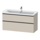 Duravit Waschtischunterschrank D-Neo 118,4x45,2x62,5cm, 2 A, wd, sw/Taup ma-1