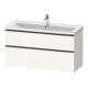 Duravit Waschtischunterschrank D-Neo 118,4x45,2x62,5cm, 2 A, wd, sw/w hgl