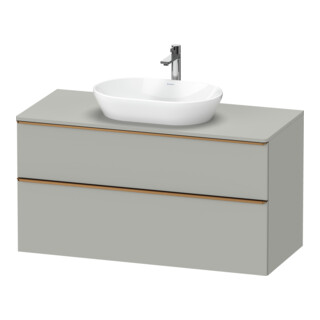 Duravit Waschtischunterschrank D-Neo 120x55cm, b geb/gr m, 2 SBK, 1 A, 1 Pl