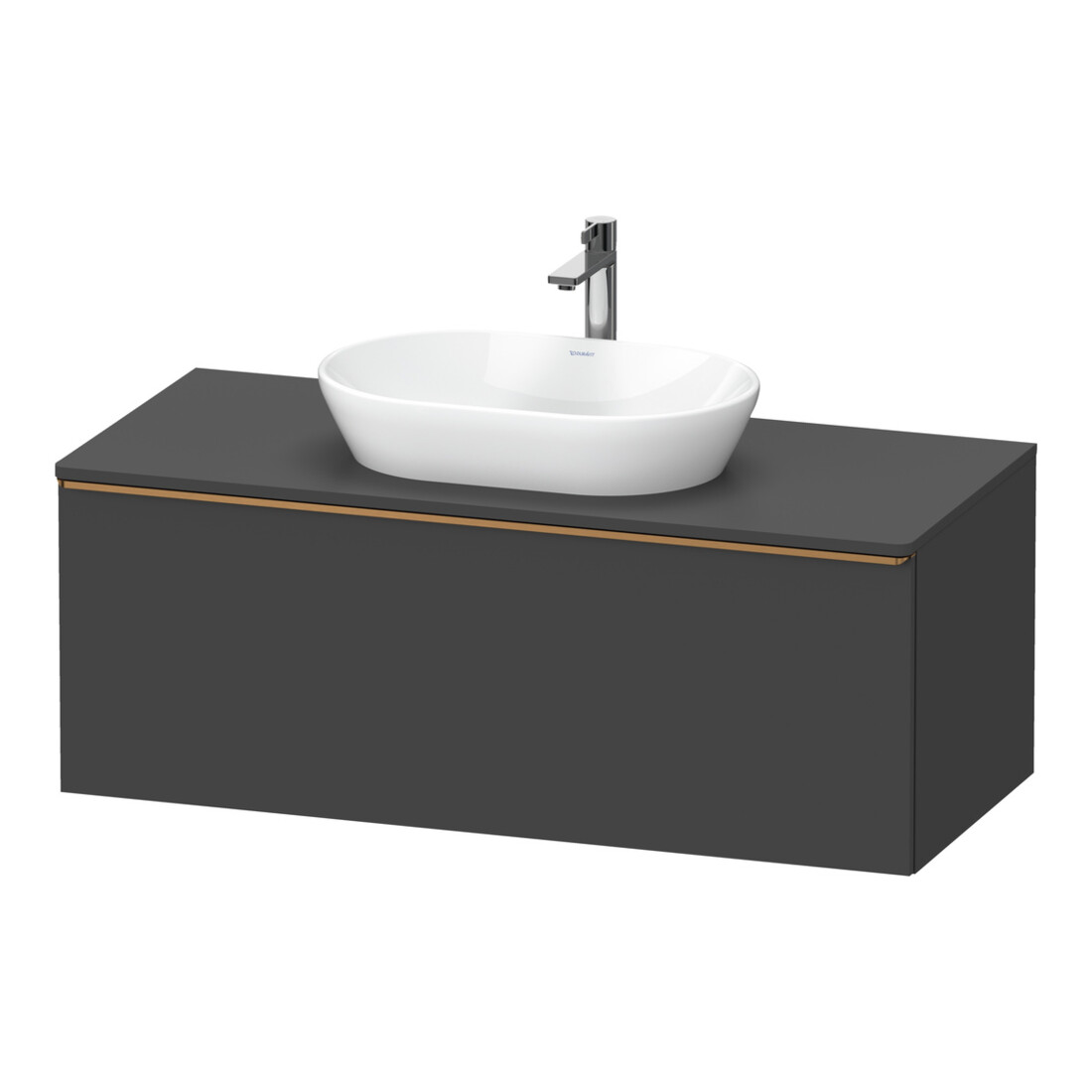 Duravit Waschtischunterschrank D-Neo 120x55cm, b geb/Gra m, 1 A, 1 Pl, wandhängend