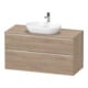 Duravit Waschtischunterschrank D-Neo 120x55cm, ch/Ei ma, 2 SBK, 1 A, 1 Pl-1