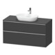 Duravit Waschtischunterschrank D-Neo 120x55cm, chr/Gra m, 2 SBK, 1 A, 1 Pl-1