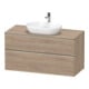 Duravit Waschtischunterschrank D-Neo 120x55cm, ES geb/Ei ma, 2 SBK, 1 A, 1 Pl-1