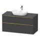 Duravit Waschtischunterschrank D-Neo 120x55cm, g pol/gra m, 2 SBK, 1 A, 1 Pl-1
