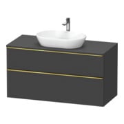 Duravit Waschtischunterschrank D-Neo 120x55cm, g pol/gra m, 2 SBK, 1 A, 1 Pl