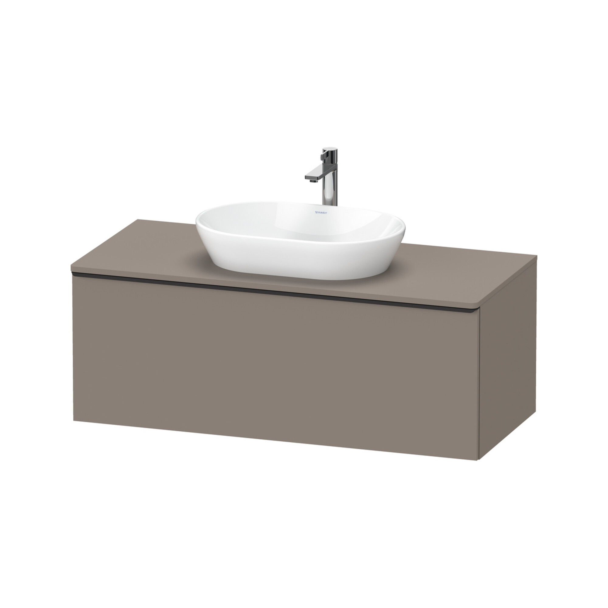 Duravit Waschtischunterschrank D-Neo 120x55cm, sw/Bas m, 1 A, 1 Pl, wandhängend