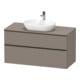 Duravit Waschtischunterschrank D-Neo 120x55cm, sw/Bas m, 2 SBK, 1 A, 1 Pl-1