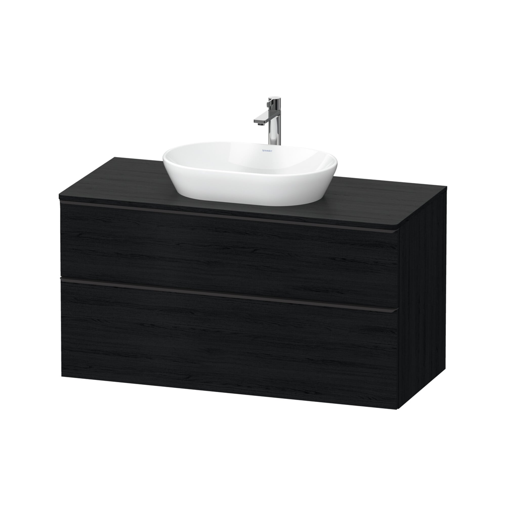 Duravit Waschtischunterschrank D-Neo 120x55cm, sw/Ei s, 2 SBK, 1 A, 1 Pl