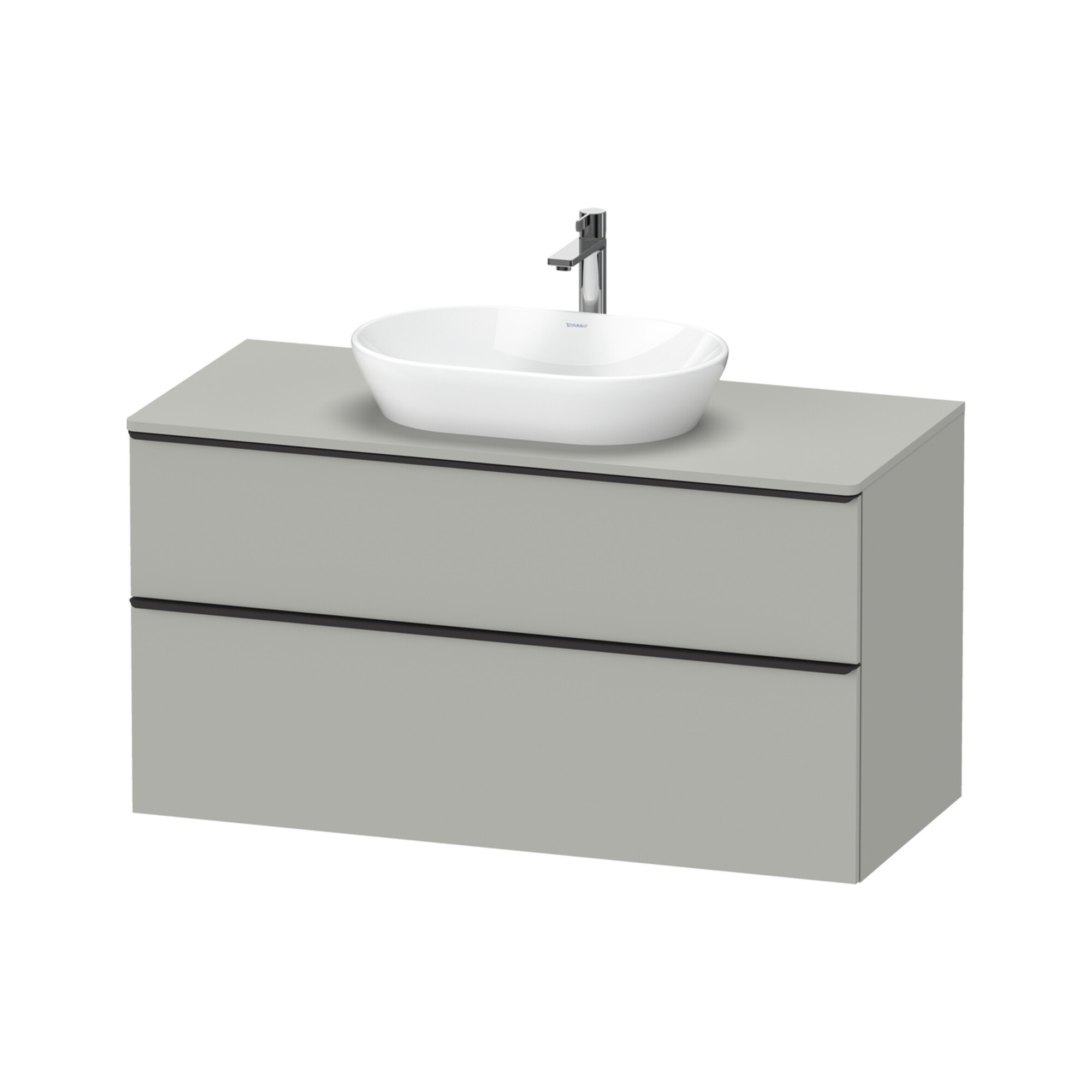 Duravit Waschtischunterschrank D-Neo 120x55cm, sw/gr m, 2 SBK, 1 A, 1 Pl