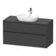 Duravit Waschtischunterschrank D-Neo 120x55cm, sw/Grap m, 2 SBK, 1 A, 1 Pl-1