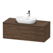 Duravit Waschtischunterschrank D-Neo 120x55cm, sw/Nuss d, 1 A, 1 Pl, wandhängend-1