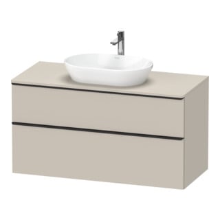 Duravit Waschtischunterschrank D-Neo 120x55cm, sw/Taup m, 2 SBK, 1 A, 1 Pl