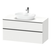 Duravit Waschtischunterschrank D-Neo 120x55cm, sw/w m, 2 SBK, 1 A, 1 Pl