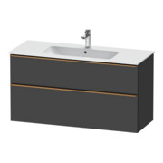 Duravit Waschtischunterschrank D-Neo 121x46,2cm, b geb/Gra m, 1 Kast, 1 Ausz.