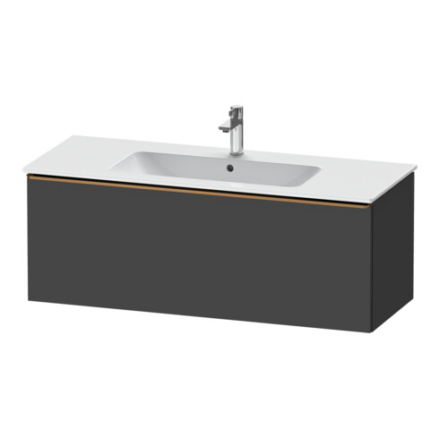 Duravit Waschtischunterschrank D-Neo 121x46,2cm, b geb/Gra ma, 1 Ausz., wandhängend