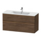 Duravit Waschtischunterschrank D-Neo 121x46,2cm, b geb/Nu d, 1 Kast, 1 Ausz.-1