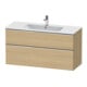 Duravit Waschtischunterschrank D-Neo 121x46,2cm, ch/Ei N, 1 Schubk., 1 Ausz.-1