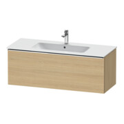 Duravit Waschtischunterschrank D-Neo 121x46,2cm, ch/Ei Nat, 1 Ausz., wandhängend