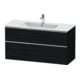 Duravit Waschtischunterschrank D-Neo 121x46,2cm, ch/Ei sw, 1 Schubk., 1 Ausz.-1