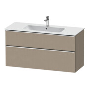 Duravit Waschtischunterschrank D-Neo 121x46,2cm, ch/Lein, 1 Schubk., 1 Ausz.