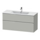 Duravit Waschtischunterschrank D-Neo 121x46,2cm, chr/Bet m, 1 Kast, 1 Ausz.-1
