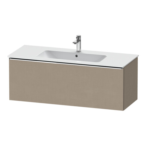 Duravit Waschtischunterschrank D-Neo 121x46,2cm, chr/Leinen, 1 Ausz., wandhängend