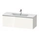Duravit Waschtischunterschrank D-Neo 121x46,2cm, chr/we hgl, 1 Ausz., wandhängend-1