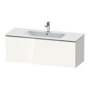 Duravit Waschtischunterschrank D-Neo 121x46,2cm, chr/we hgl, 1 Ausz., wandhängend