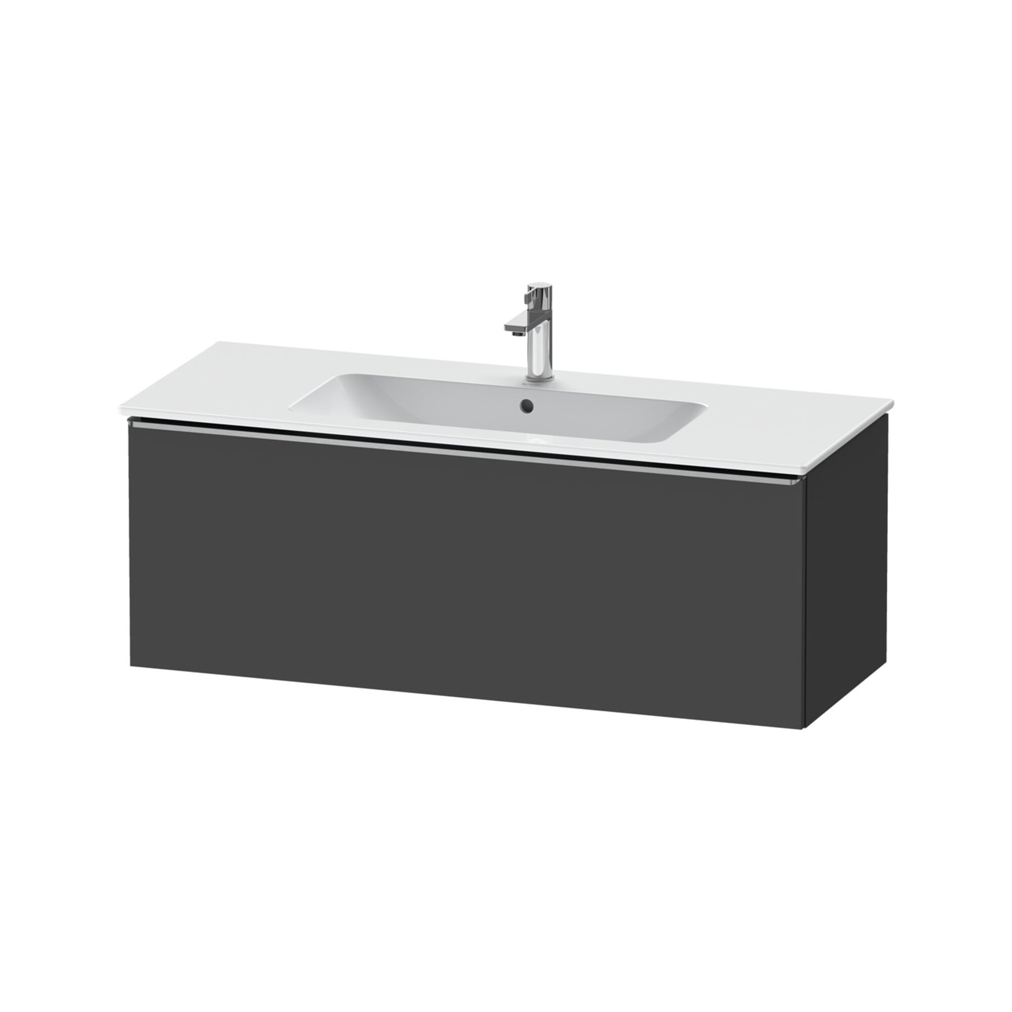 Duravit Waschtischunterschrank D-Neo 121x46,2cm, ES geb/Gra m, 1 Ausz., wandhängend