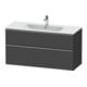Duravit Waschtischunterschrank D-Neo 121x46,2cm, ES geb/Gra m, 1 Kast, 1 A-1