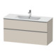 Duravit Waschtischunterschrank D-Neo 121x46,2cm, ES geb/Ta m, 1 Kast, 1 Ausz.-1