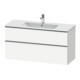 Duravit Waschtischunterschrank D-Neo 121x46,2cm, ES geb/w m, 1 Kast, 1 Ausz.-1