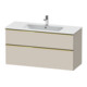 Duravit Waschtischunterschrank D-Neo 121x46,2cm, g pol/Tau m, 1 Kast, 1 Ausz.-1