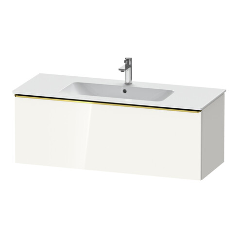 Duravit Waschtischunterschrank D-Neo 121x46,2cm, g pol/w hgl, 1 Ausz., wandhängend