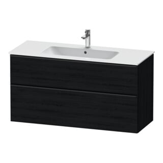 Duravit Waschtischunterschrank D-Neo 121x46,2cm, sw/Ei sw, 1 Schubk., 1 Ausz.