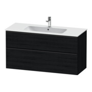 Duravit Waschtischunterschrank D-Neo 121x46,2cm, sw/Ei sw, 1 Schubk., 1 Ausz.