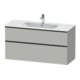 Duravit Waschtischunterschrank D-Neo 121x46,2cm, sw/gr ma, 1 Schubk., 1 Ausz.-1