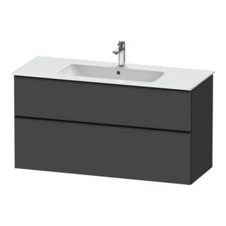 Duravit Waschtischunterschrank D-Neo 121x46,2cm, sw/Grap m, 1 Kast, 1 Ausz.